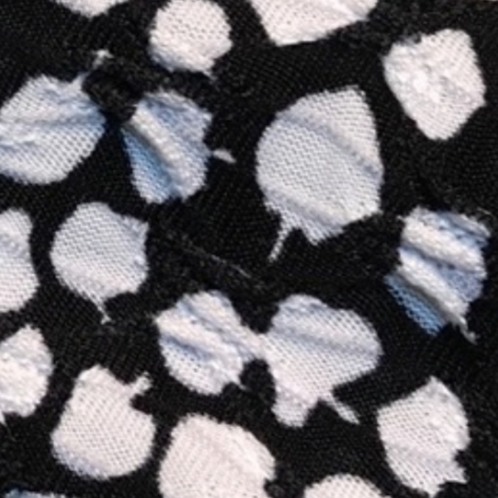 Laura Ashley Jacket Lightweight Searsucker Type Material Black White Medium - Picture 8 of 9